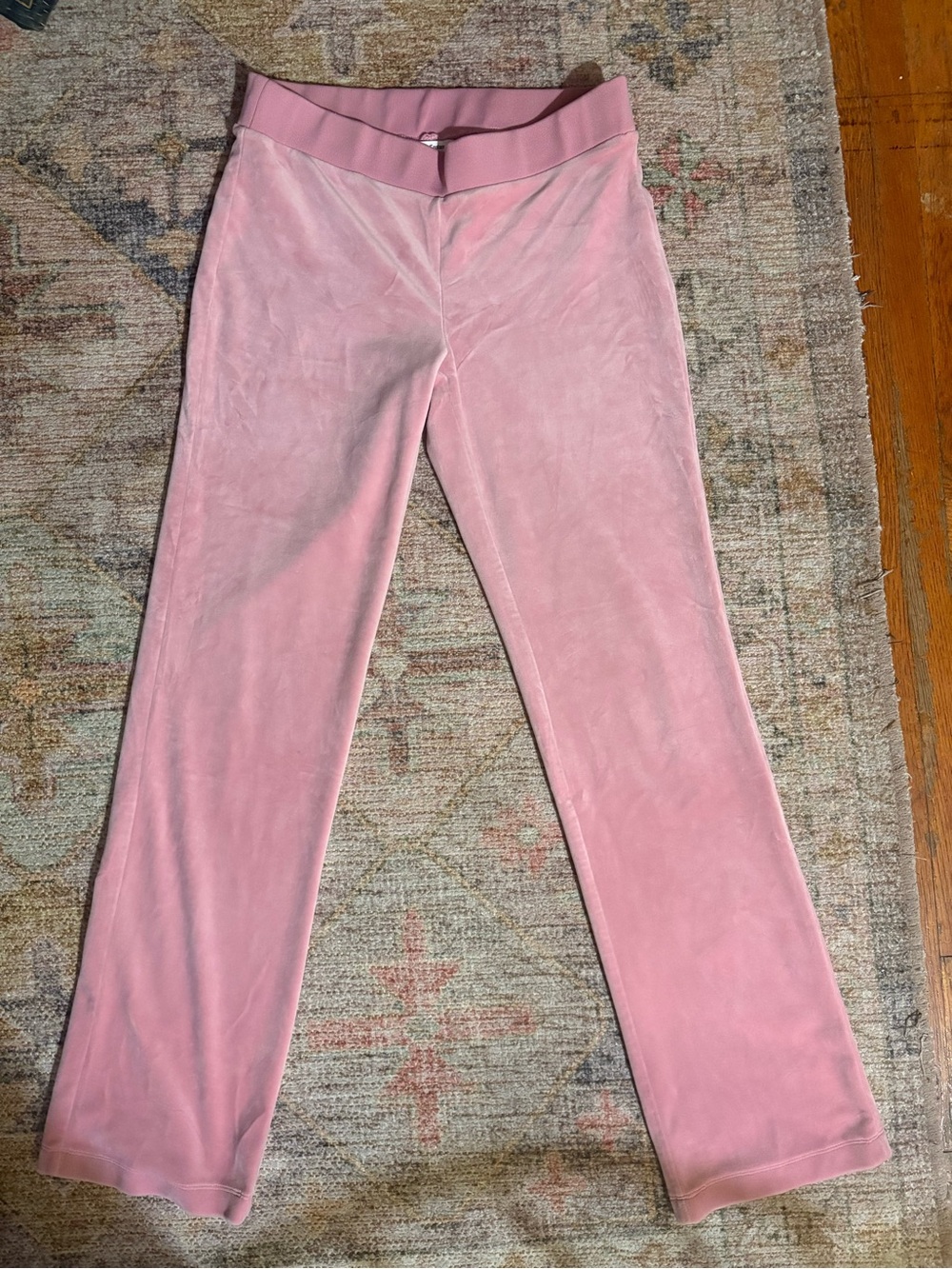 Juicy Couture Pink Velour Track Pants